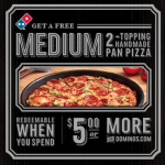 Domino’s Pizza Coupon: FREE Pan Pizza