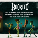 Chipotle Burrito: $3 On Halloween