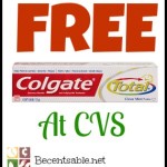 Colgate Coupon: Free Toothpaste At CVS