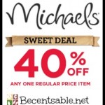 Michaels Printable Coupon: 40% Off