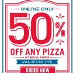 50% Off Domino’s Pizza
