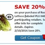 Fresh Produce Coupon: 20% Off Lettuce