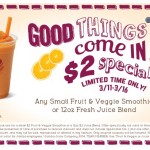 Jamba Juice Coupon: $2 Smoothie