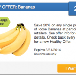 Coupons For Produce: 20% Off Bananas