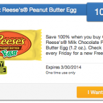 Reese’s Coupon: FREE Reese’s Milk Chocolate Peanut Butter Egg