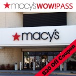 Macy’s Coupons: $20 Off Wow Pass