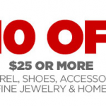 JCPenney Printable Coupon: $10 Off $25