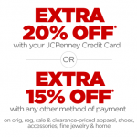 JCPenney Printable Coupon: Up To 20% Off