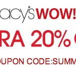 Macy’s Wow Pass: 20% Off Macy’s Coupon