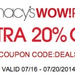 Macy’s Wow Pass: 20% Off Printable Coupon