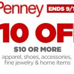 JCPenney Labor Day Coupon: $10 off $10