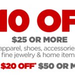 JCPenney Printable Coupon: $10 Off $25