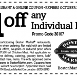 Boston Market Printable Coupon