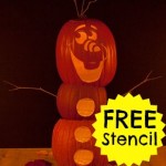 Olaf Pumpkin Stencil: FREE Carving Pattern