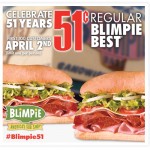 Regular Blimpie Best for $.51